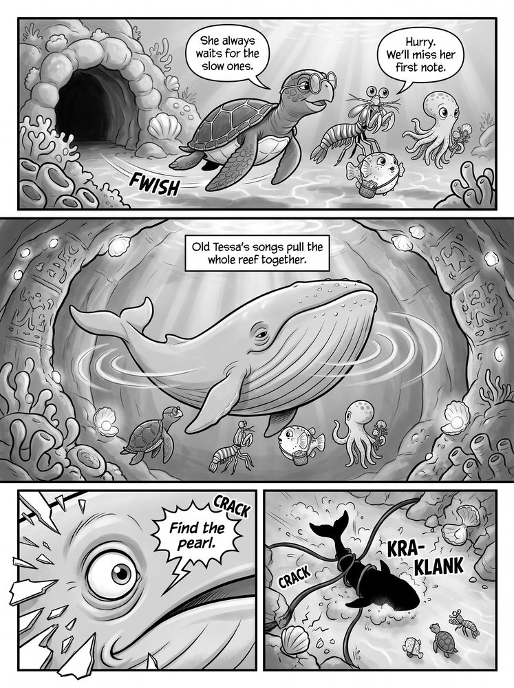 Chapter one comic page from The Elder's Last Message